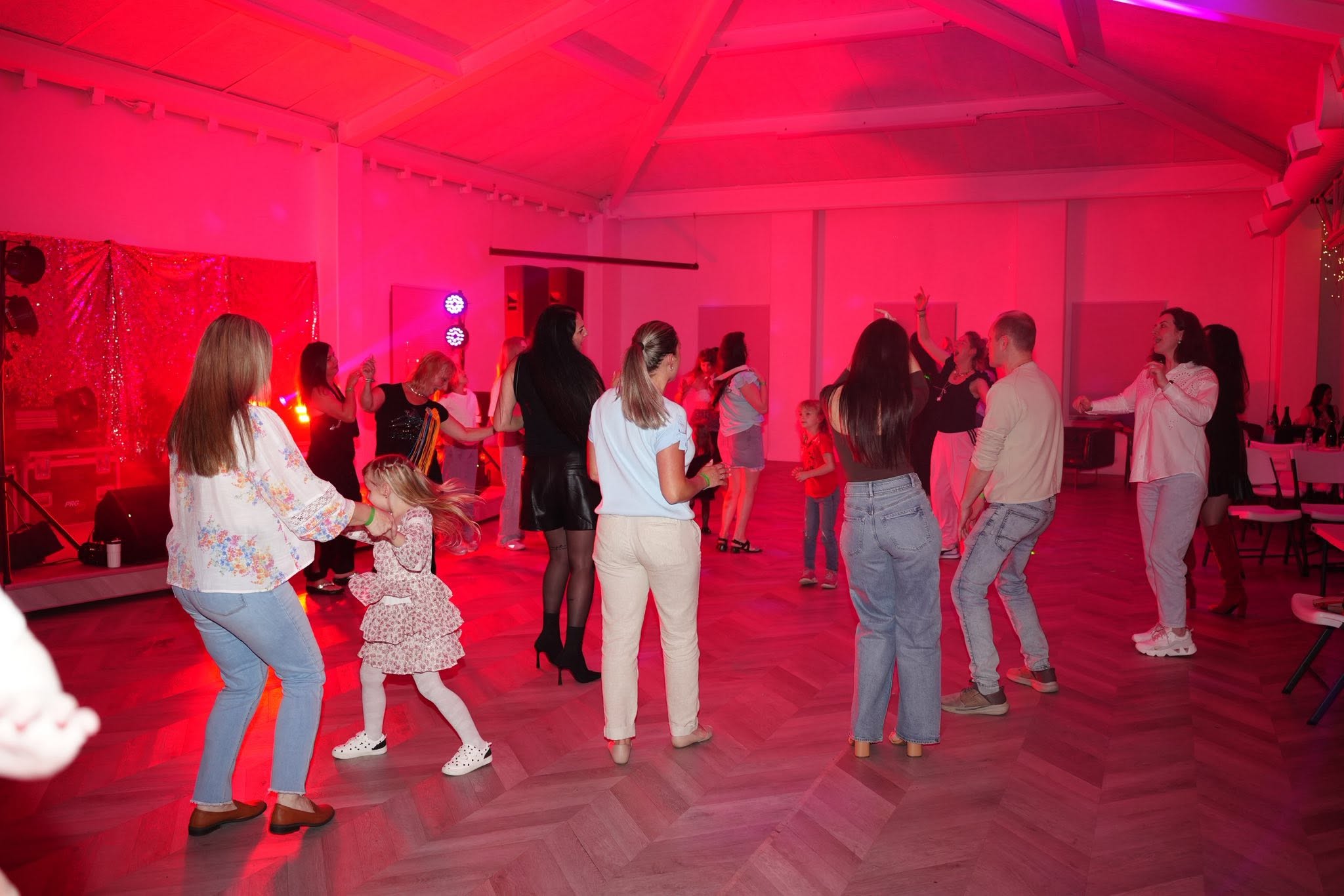 Guests dancing at a DJ night